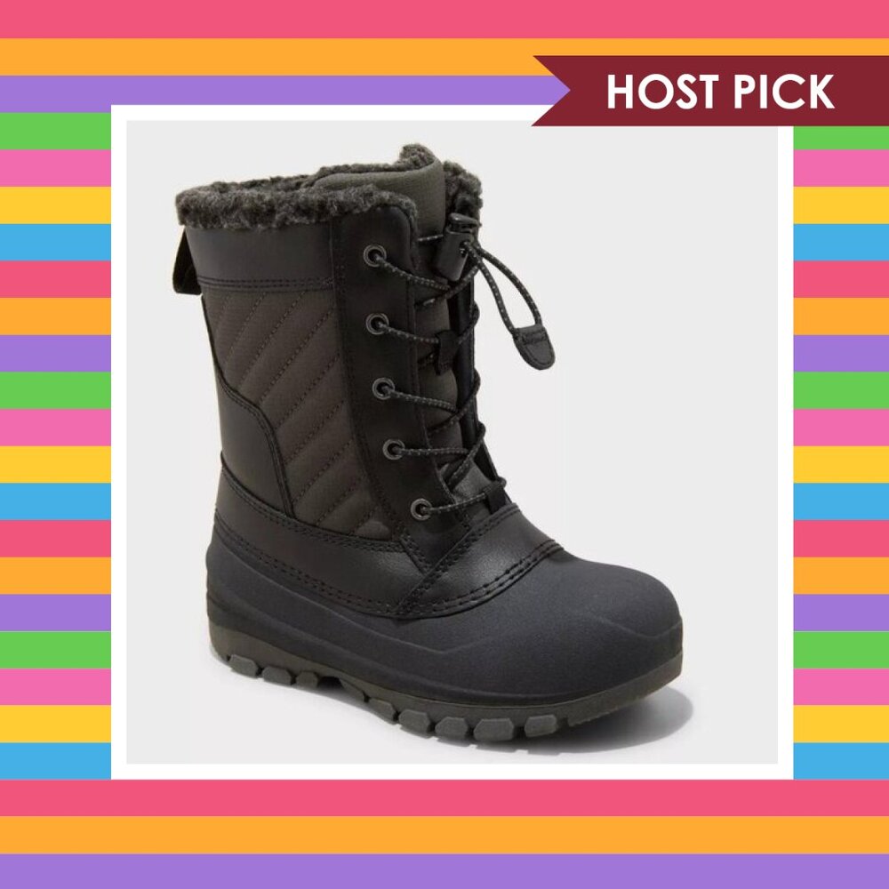 All In Motion Kids' Skylar Winter Boots - Black (1) - NWT